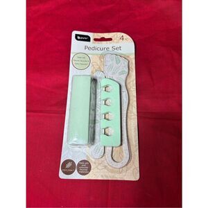 New b.pure Pedicure Set in Mint 4 Pc Set